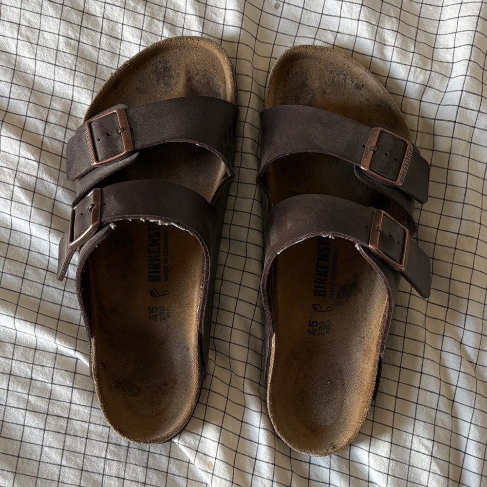 Birkenstock Unisex Brown Double Strap Sandals